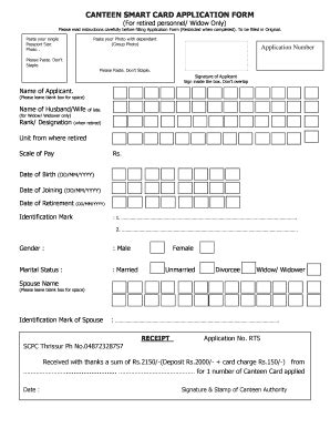 kerala police canteen smart card application form|central police canteen service.